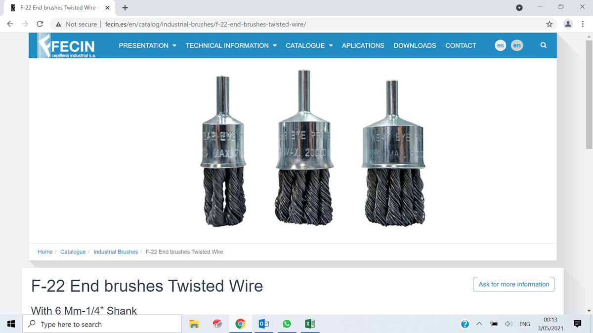 SHAFT MOUNTED WIRE WHEELS