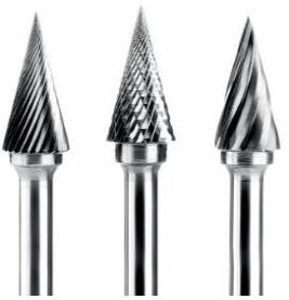 TUNGSTEN CARBIDE BURRS - DC POINTED CONICAL