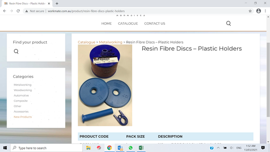 RESIN FIBRE DISCS - CERAMIC PLUS II