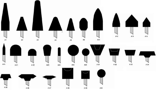 MOUNTED POINTS - SHAPE A
