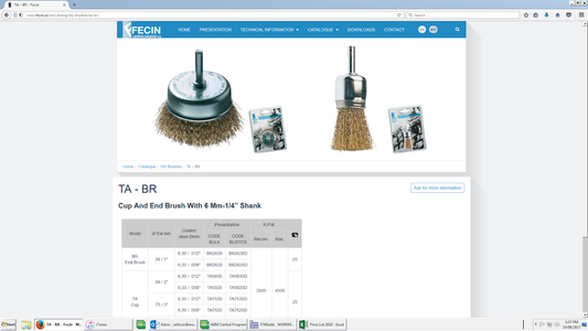 SHAFT MOUNTED WIRE WHEELS